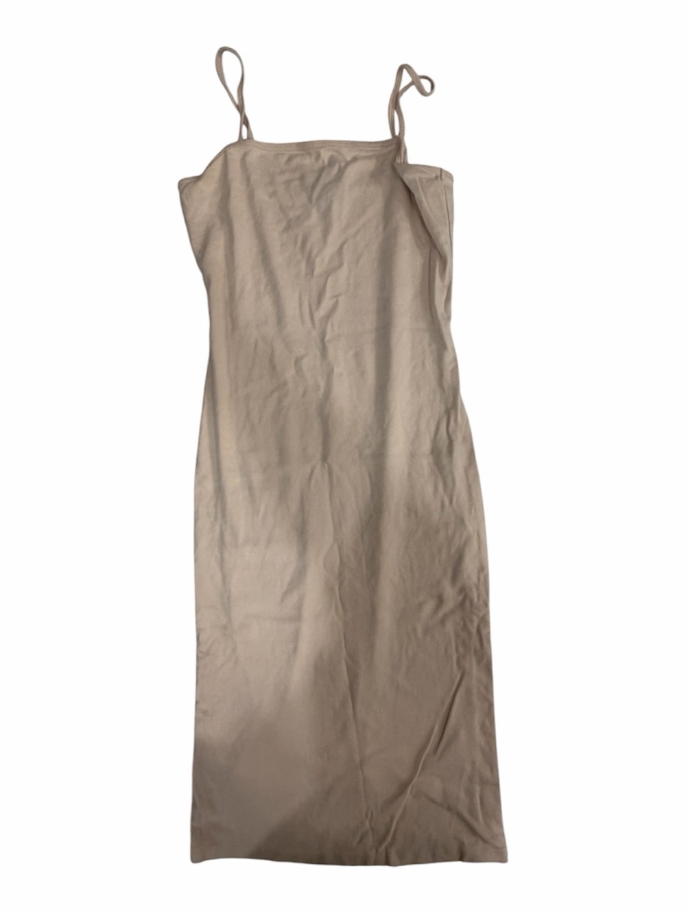 Topshop Neutral Beige Slip Maxi Dress